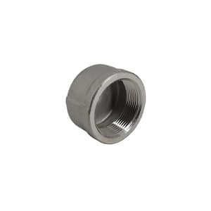 2-1/2 in. 316 Stainless Steel 150 PSI Threaded Round Cap