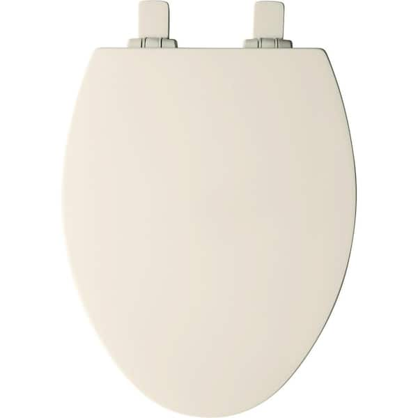 BEMIS Atwood Elongated Soft Close Enameled Wood Closed Front Toilet Seat in  Biscuit Removes for Easy Cleaning, Never Loosens 1560SLOW 346 - The Home  Depot