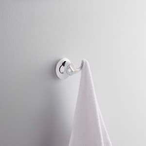 Forte Double Sculpted Robe Hook in Polished Chrome