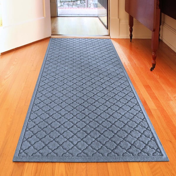 2'x5' Runner Aqua Shield Squares Indoor/Outdoor Doormat Camel - Bungalow  Flooring