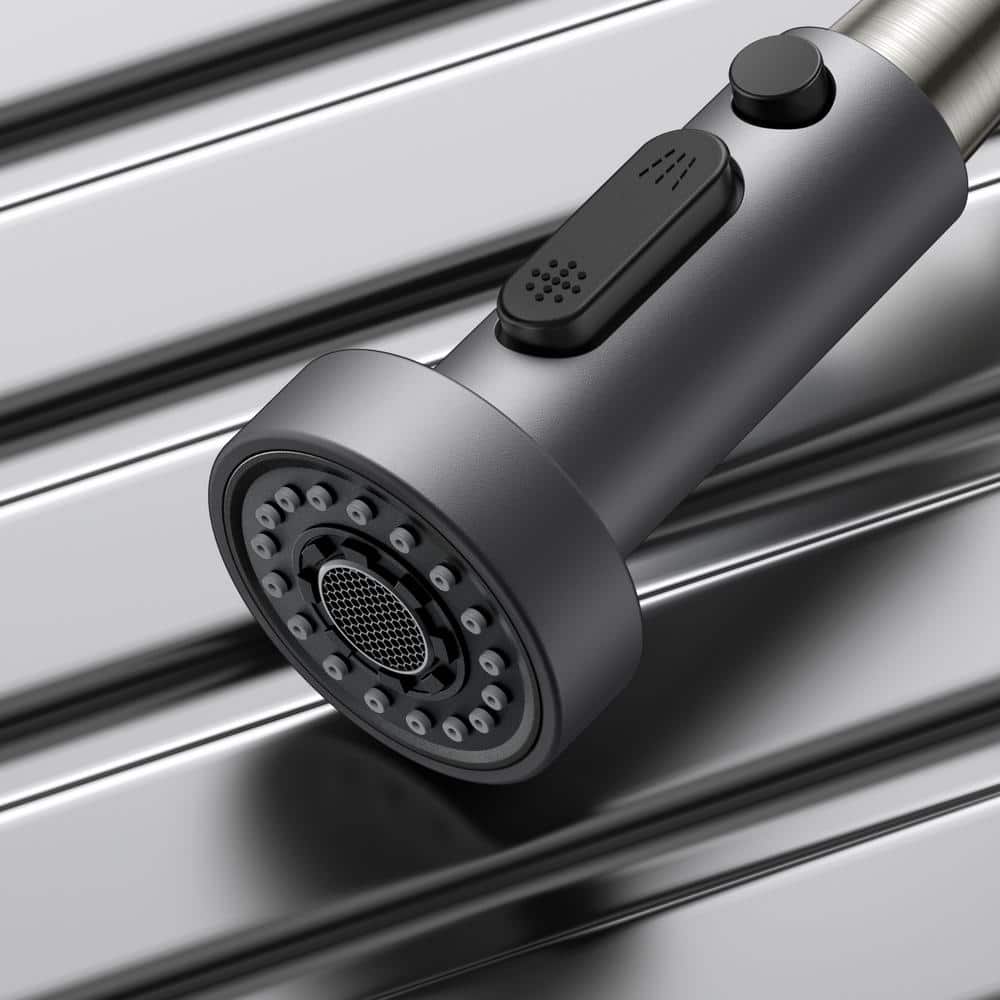 Matte Black Stainless Steel Pull Down Kitchen Faucet