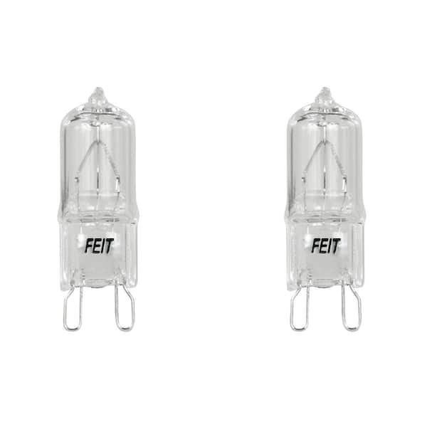 60-Watt Bright White (3000K) T4 G9 Bi-Pin Base Dimmable Decorative Halogen Light Bulb (2-Pack)