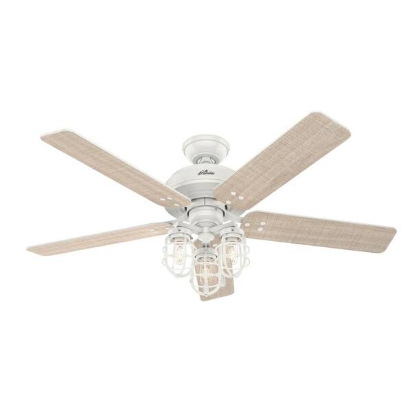 rustic white ceiling fan