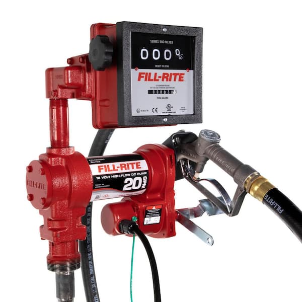 12-Volt 20 GPM 1/4 HP Fuel Transfer Pump (Mechanical Meter Package)