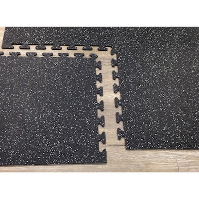 Speckled - Gym Floor Tiles - Gym Flooring - The Home Depot