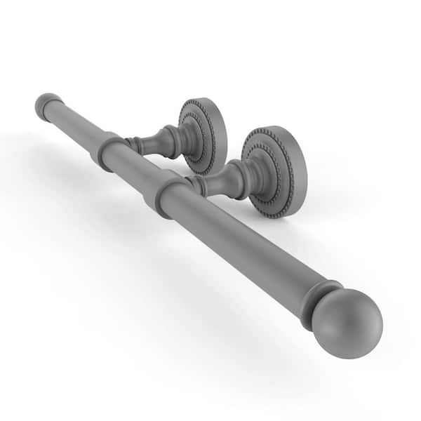 Dottingham Collection Wall Mounted Double Toilet Paper Holder in Matte Gray