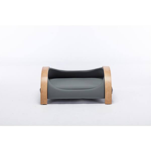 Foobrues Dog Bed with With Solid Wood frame and PU Cushion
