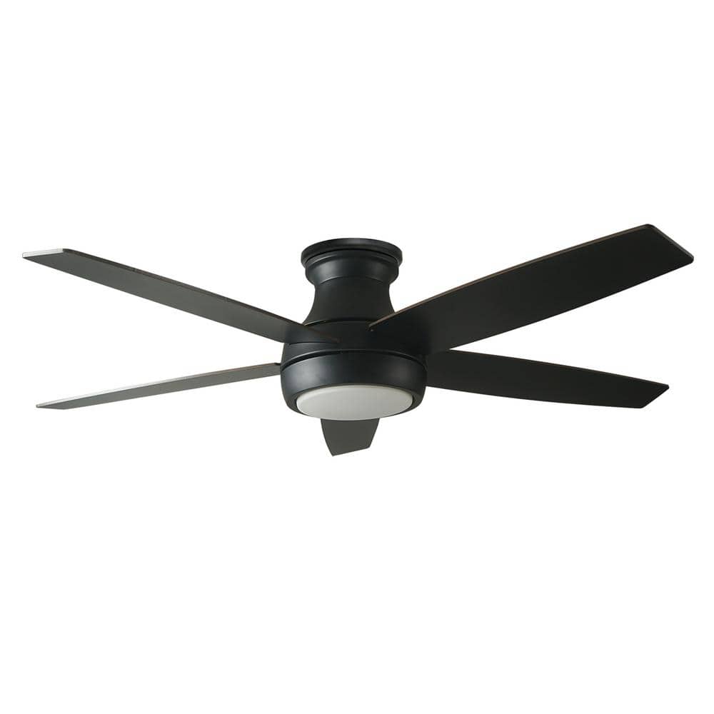 Lanier Falls 52 in. Indoor Ceiling Fan with Integrated LED, Remote Control and Reversible Blades in Matte Black price history on PriceWatchPro