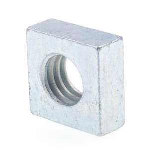 3/8 in.-16 Zinc Plated Steel Square Nuts (25-Pack)