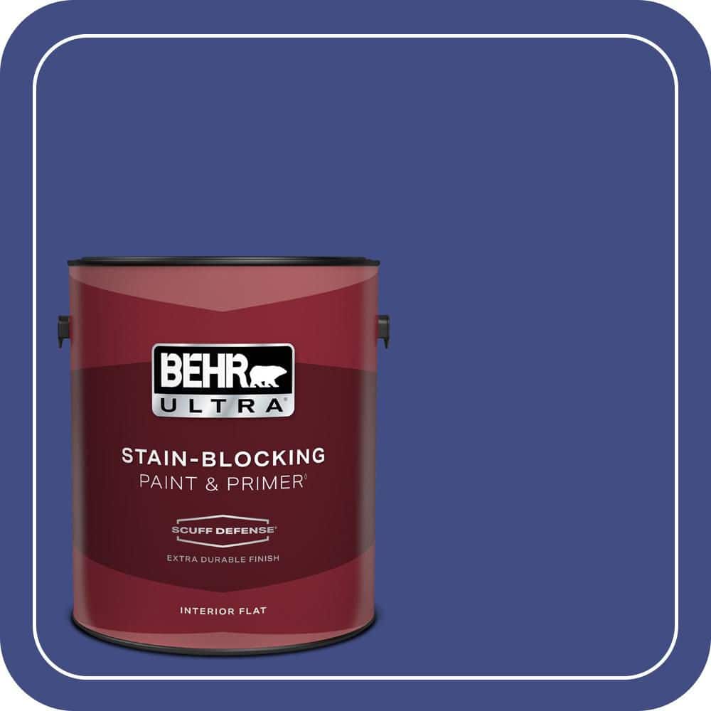 1 gal. #MQ5-48 Boudoir Blue Extra Durable Flat Interior Paint & Primer price history on PriceWatchPro