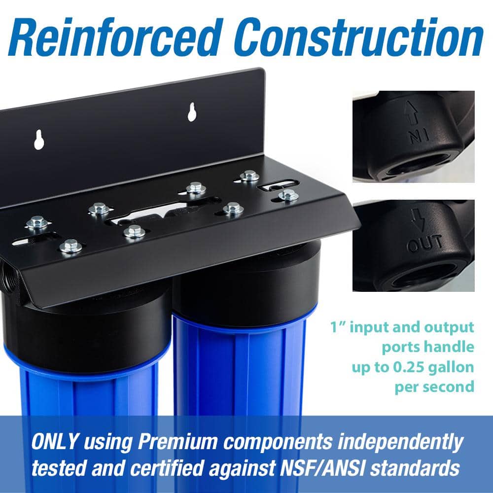 iSpring Blue 2-Stage Whole House Water Filtration System