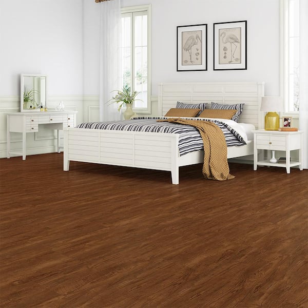 Acqua Floors Bitter Cimarron 20 Mil x 7.2 in. W x 48 in. L Click Lock Waterproof Luxury Vinyl Plank Flooring (28.8 sqft/case)