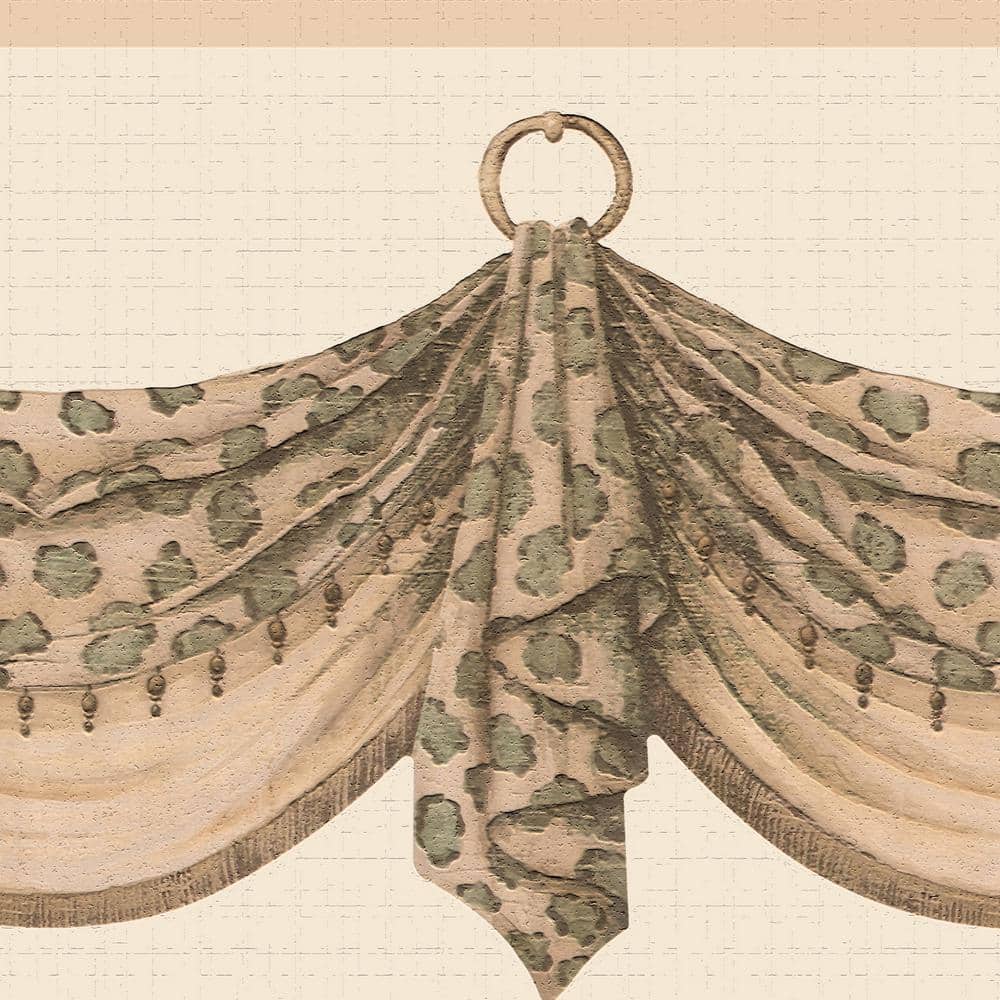 Falkirk Dandy II Beige Green Leopard Print Abstract Peel and Stick Wallpaper Border price history on PriceWatchPro