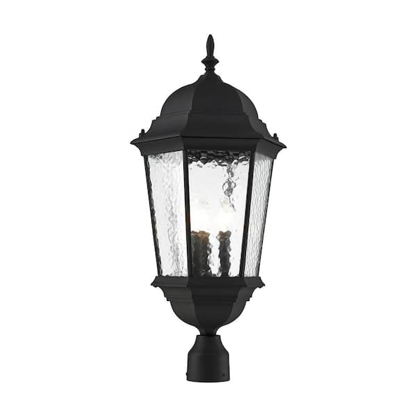 Hamilton 1 Light Textured Black Outdoor Post Top Lantern Hamilton 1 Light Textured Black Outdoor Post Top Lantern