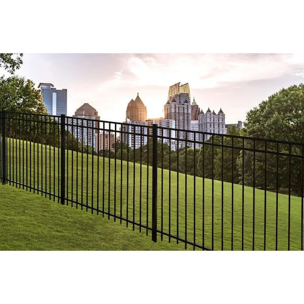 Fortress Building Products A2 4.5-ft H x 4-ft W Gloss Black Aluminum Flat  Top and Bottom Design Walk Gate for Pool Application 4235483WG4 - The Home  Depot