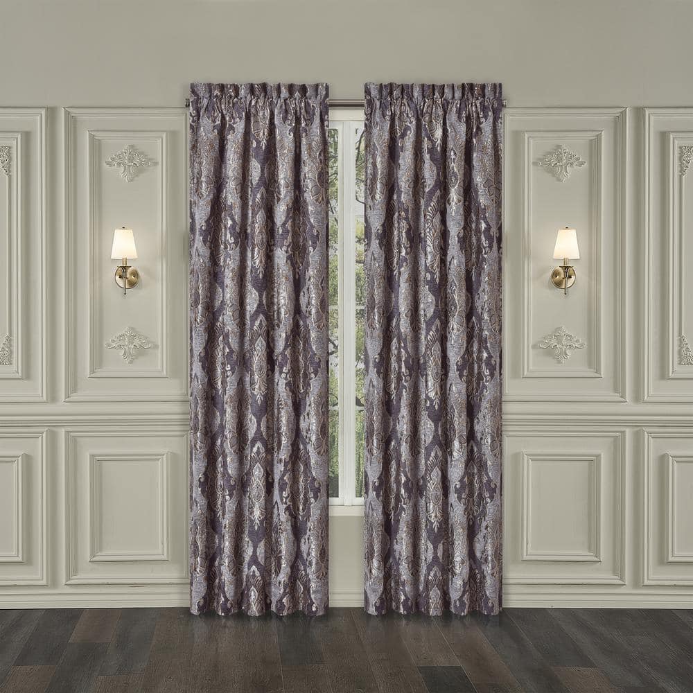 Dominique Lavender Polyester 95 Window Panel Pair