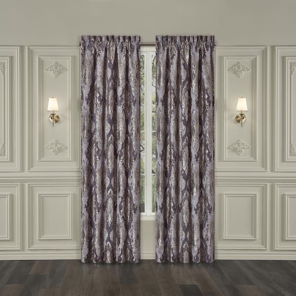 Unbranded Dominique Lavender Polyester 95" Window Panel Pair