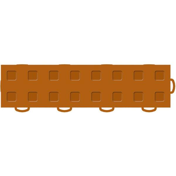 WeatherTech TechFloor 3 in. x 12 in. Terracotta/Terracotta Vinyl Flooring Tiles (Right Loop) (Quantity of 10)