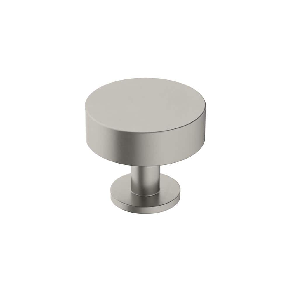 Radius 1-1/4 in. (32mm) Modern Satin Nickel Round Cabinet Knob
