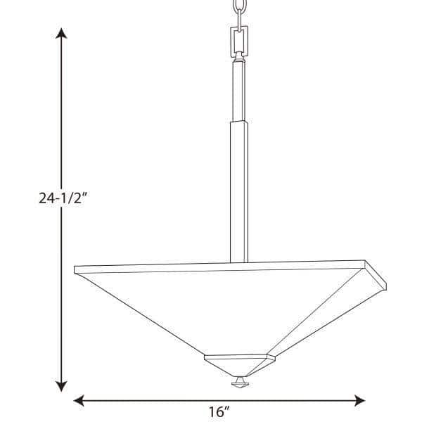Clifton Heights 24.5" Brushed Nickel Craftsman Pendant with Etched Glass