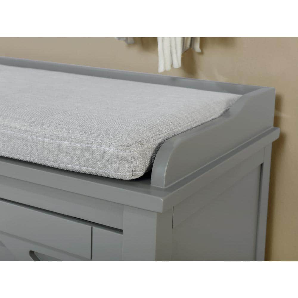 Coventry Dove Gray 45" Wood Storage Bench with Cushion