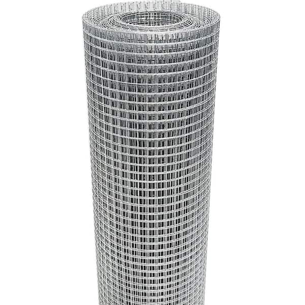 NVNOO 20 in. x 10 ft. 23 Gauge Galvanized Wire Mesh Roll for Chicken Fences, Screen Mesh, Rabbit Snake Fences (1-Pack)