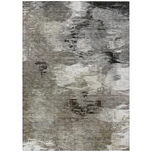 Chantille ACN597 Taupe 5 ft. x 7 ft. 6 in. Machine Washable Indoor/Outdoor Geometric Area Rug