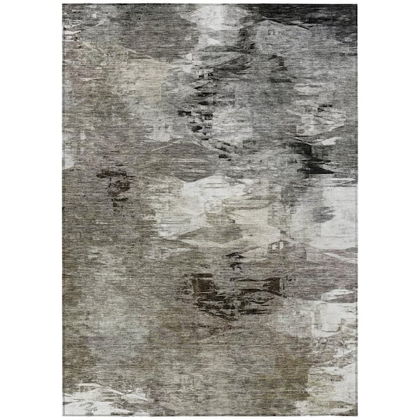 Addison Rugs Chantille ACN597 Taupe 5 ft. x 7 ft. 6 in. Machine Washable Indoor/Outdoor Geometric Area Rug