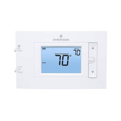 Honeywell TH5220D1029 FocusPro 5000 Universal Non-Programmable Thermostat -  Two Stage Heat Two Stage Cool (Large Screen)