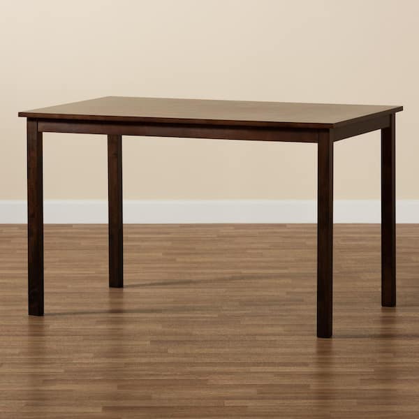 Baxton Studio Andrew Dark Brown Wood Dining Table 28862 5255 HD