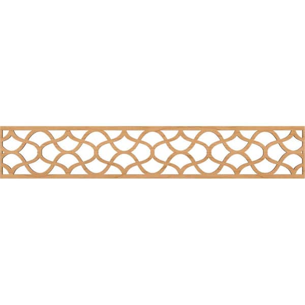 Ekena Millwork Resort Fretwork 0.375 in. D x 46.625 in. W x 8 in. L Maple Wood Panel Moulding
