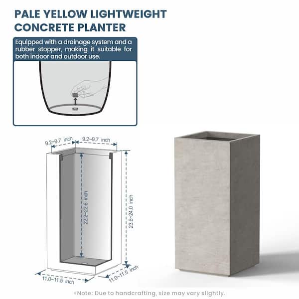【コラソン】NEIGHBORHOOD TAPERED-S P-PLANT Sapcrete Modern 24.5in., 18.5in., 16in. High Large Tall