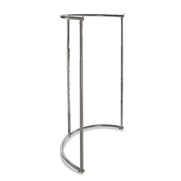 Econoco Chrome Metal Clothes Rack 43 in. W x 73 in. H K62 The Home Depot