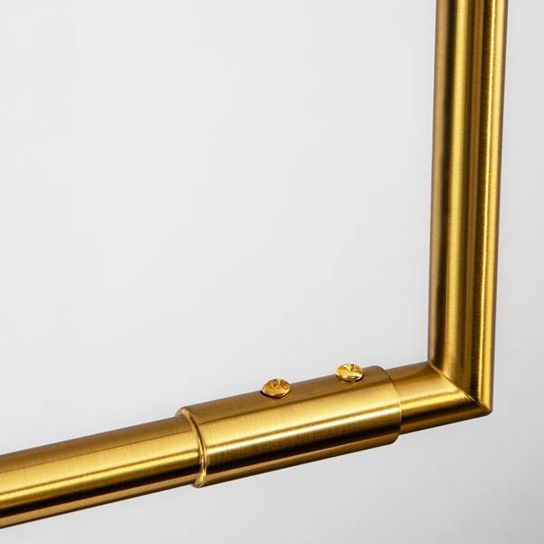RRTYO Herculaneum 6-Light Brass Modern Linear Glass Bubble Kitchen 