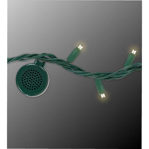 Bright Tunes 80-Light Warm White LED Light Strand with Bluetooth Speakers