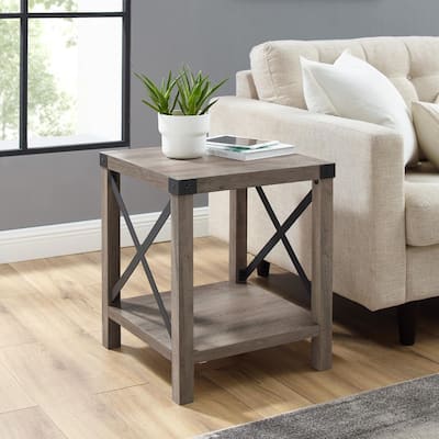 Gray End Tables Accent Tables The Home Depot