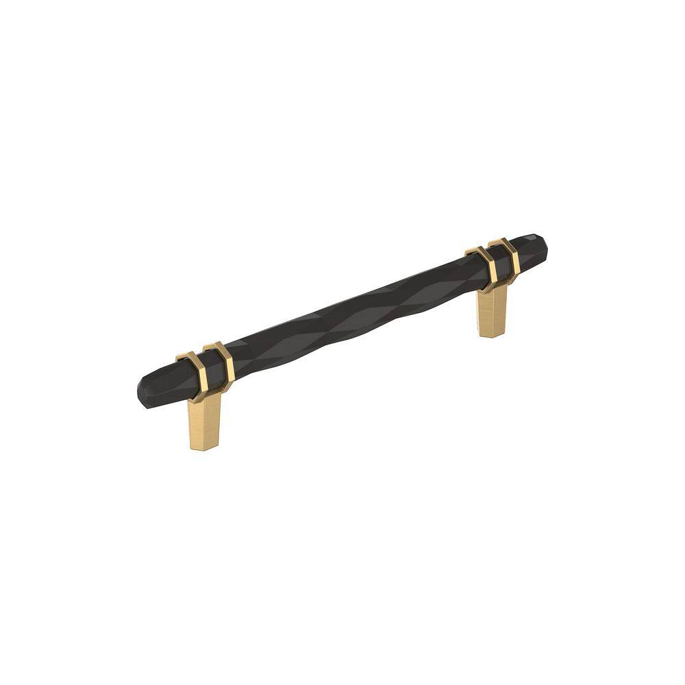 London 6-5/16 in. (160mm) Center-to-Center Modern Black Bronze/Champagne Bronze Bar Cabinet Pull price history on PriceWatchPro