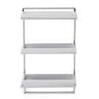 P. Nova Hanging 3 Tier Plastic Oval Shelves with Aluminum Hooks