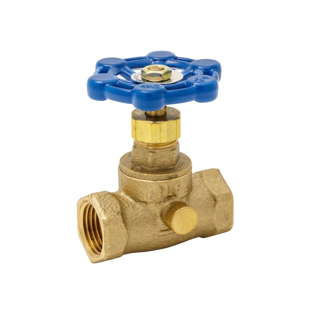 Everbilt 1/2 in. Brass FPT Stop and Waste Valve 105-103EB - The Home Depot