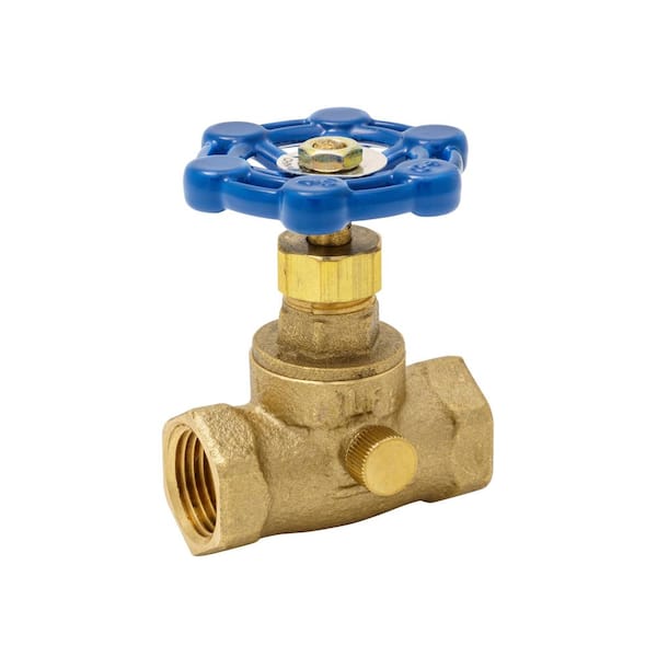 Everbilt 1/2 in. Brass FPT Stop and Waste Valve