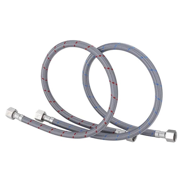 3/8 in. Compression x 3/8 in. Compression x 24 in. Universal Braided Nylon and Stainless Steel Faucet Connector