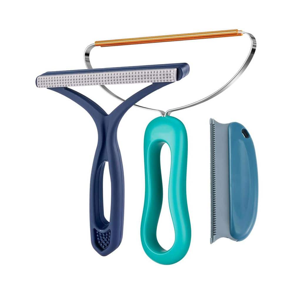 Multi-Surface Pet Hair Remover Set for Carpets, Upholstery, Clothes, Car Mats, Furniture, 3-Pack price history on PriceWatchPro