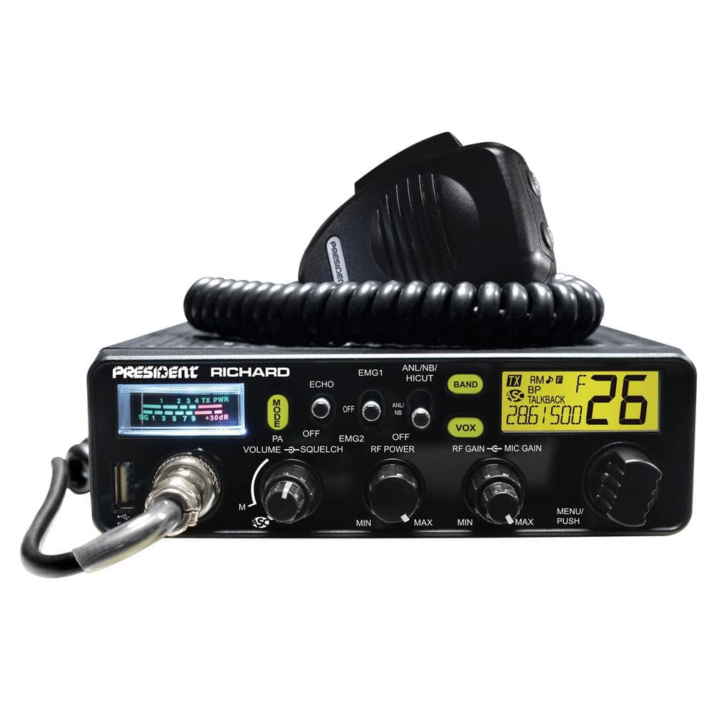 Richard Black 10-Meter Ham Radio Transceiver with LCD Display