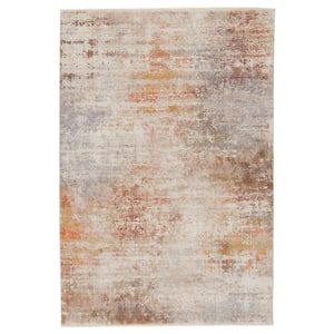 Vibe Berquist Multicolor/White 5 ft. 3 in. x 7 ft. 10 in. Abstract Rectangle Area Rug