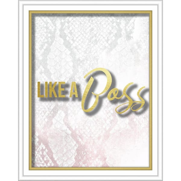 Linden Ave Like A Boss 8 in. x 10 in. Shadowbox Wall Art