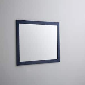 Acclaim 42 in. W x 30 in. H Rectangular Framed Wall Bathroom Vanity Mirror in Blue