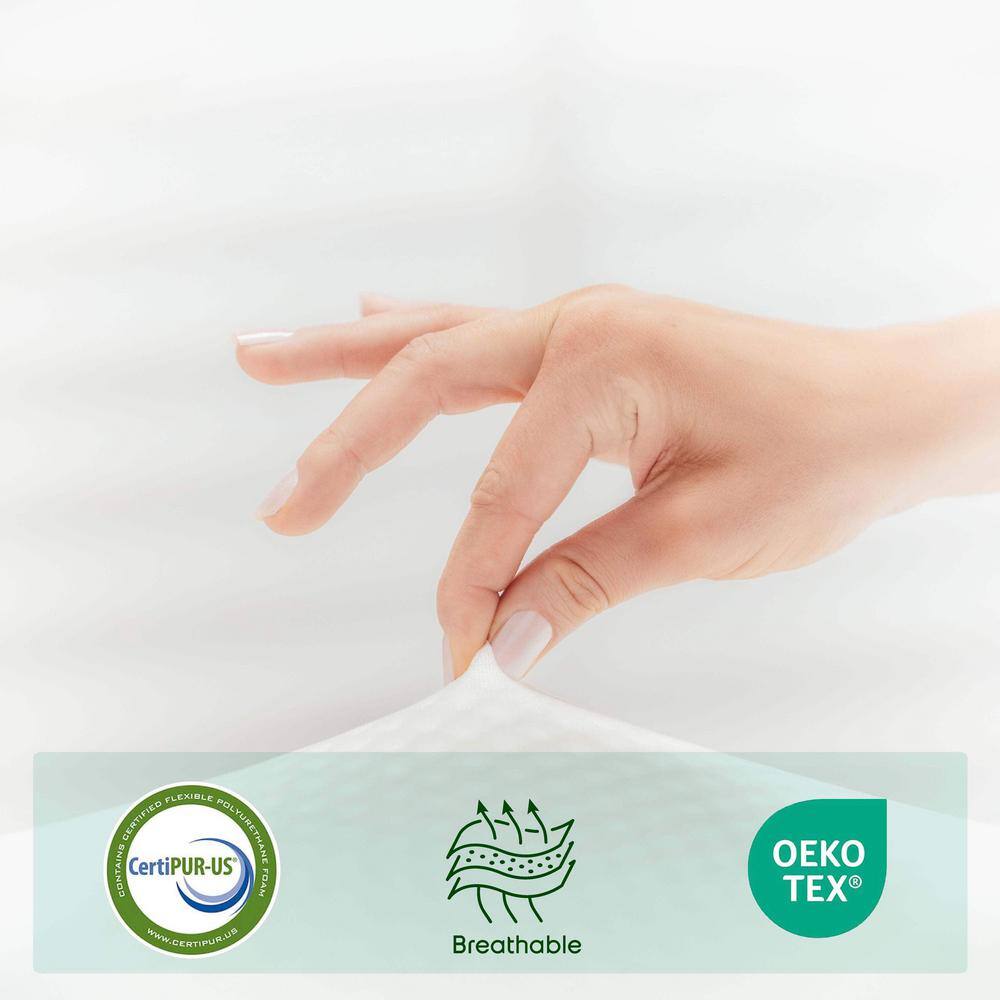 Queen Green Tea Cooling Memory Foam Mattress with Polyester Cover