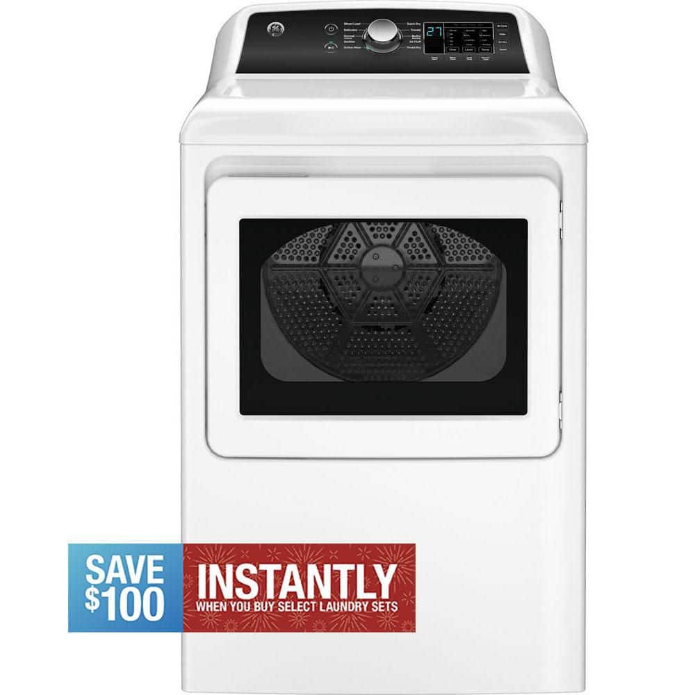7.4 cu. ft. Electric Dryer with Sensor Dry in White