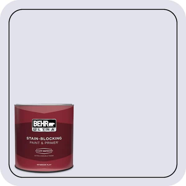 BEHR ULTRA 1 qt. #M550-1 White Lavender Extra Durable Flat Interior Paint & Primer