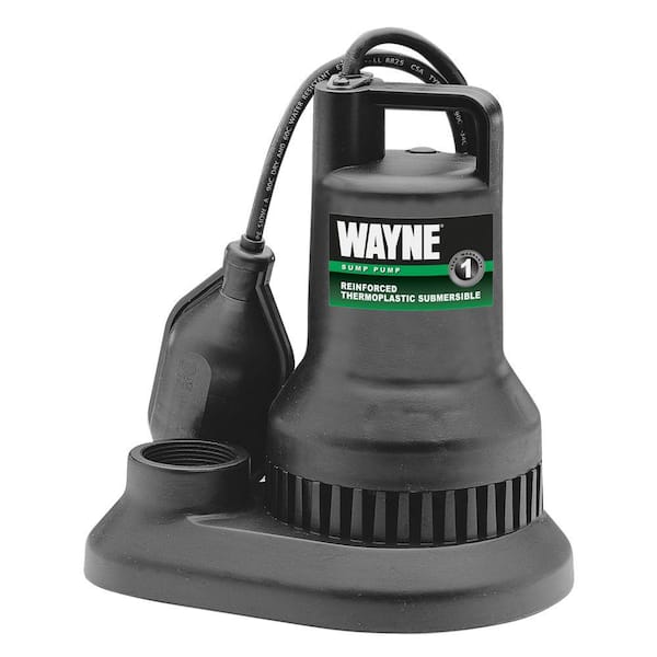 Wayne 3/10 HP Reinforced Thermoplastic Submersible Sump Pump